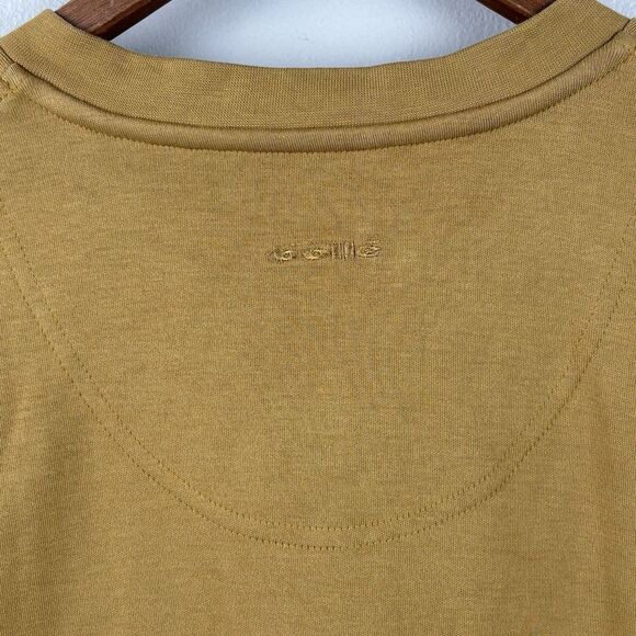 Bolle Golf Men's Fine Pima Cotton Sweater Vest Large Office Minimalist Mustard - Picture 8 of 8